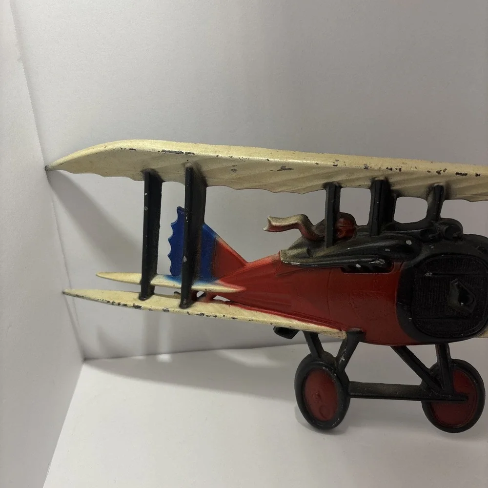 1975 HOMCO USA Airplane Cast‎ Metal Wall Art Decor Bi-plane Aviation 1232-BX-C